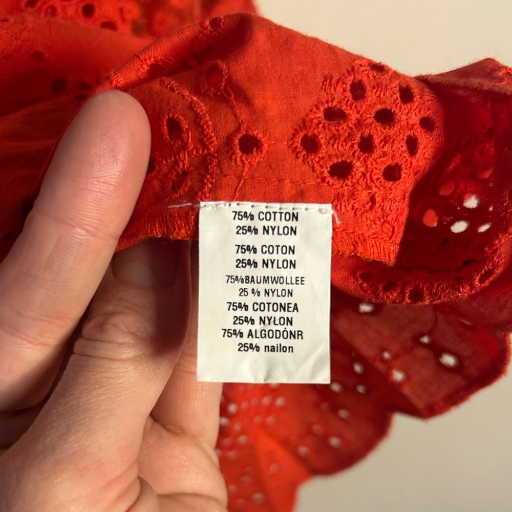 Anthropologie Conditions Apply Bertha Eyelet Lace Blouse - Picture 5 of 5